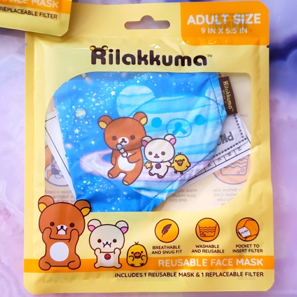 Rilakkuma Reusable Face Mask - Picture 1 of 2